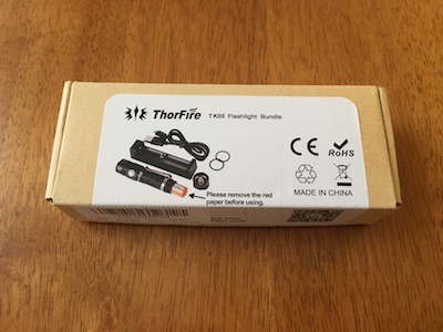 Thorfire TK05 flashlight